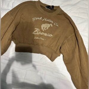 FORD BRONCO CROPPED CREWNECK